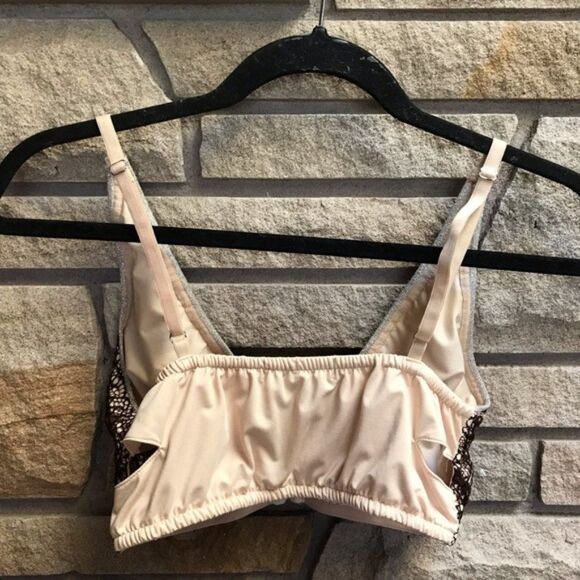 BKE Boutique Lace Bralette Tan Brown Small western - Picture 3 of 8